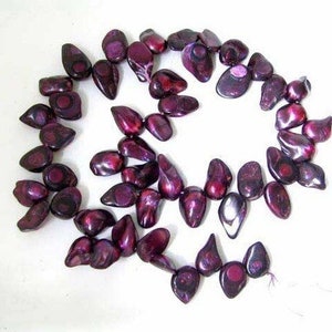Passion Purple Blister Pearl Pendant Bead Strand 107284