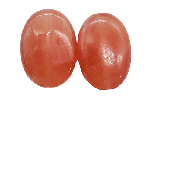 M/ Rhodochrosite 13x30mm Smooth online Flat Oval Loose Beads 15.5