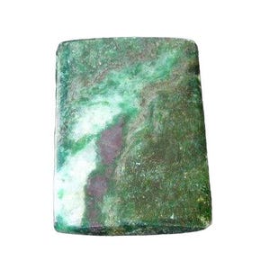 Ruby Fuchsite Sparkling Rectangle Pendant Bead | 35x25mm | 1 Bead |