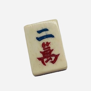 Mahjong Crak Tile Pendant Rectangle | 25x17x9mm | Green White | 1 Bead