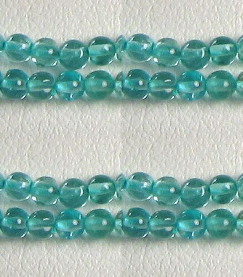 37 Seafoam Green Apatite 2.5mm Round Beads 9639