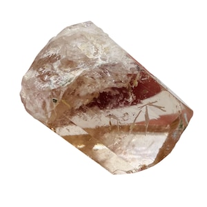 Topazio 74g Cristallo Completo Esemplare Naturale Espositivo / 45x30x20mm / Rosa /