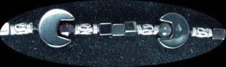 Hand Crafted And Designed Garnet Hematite Moonstone Necklace!/_#200012