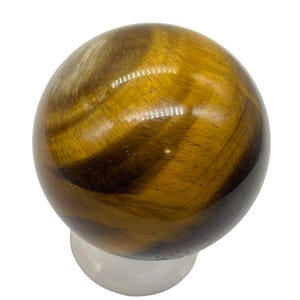 Occhio di tigre da collezione Sfera da 167 g / 2" / Oro, Marrone / 1 esemplare da esposizione /