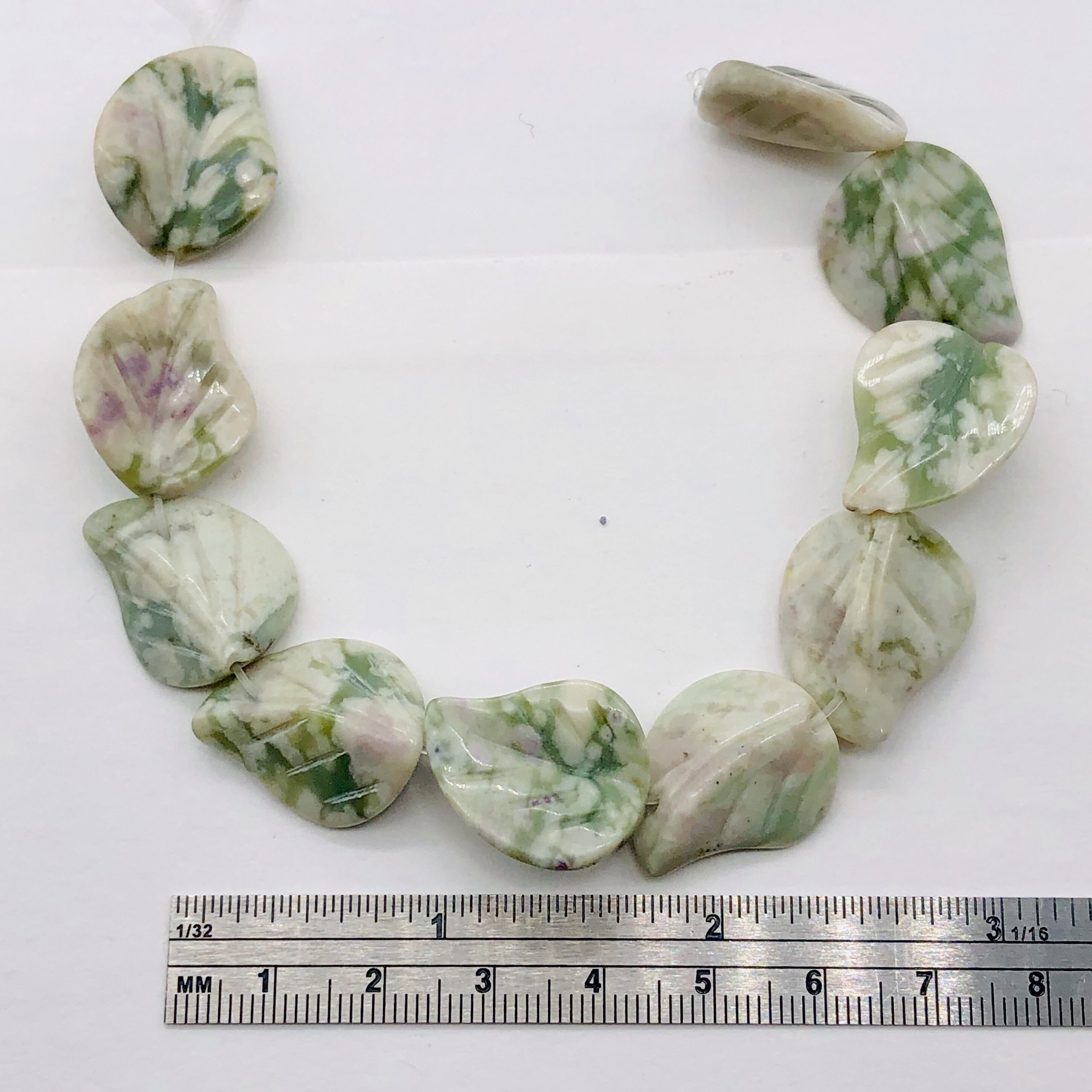 Leaf Beads, Multicolor Carved 20x13mm-BD5416-STRAND