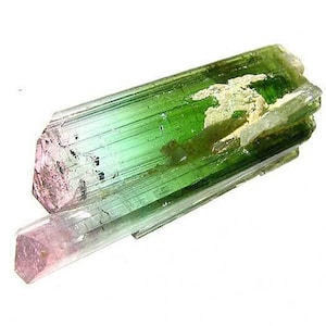 Esemplare di tormalina gemellata di anguria naturale / 55 pezzi / 42x15x12 mm /