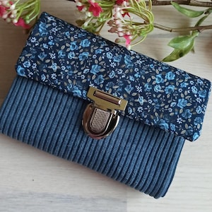 Geldbörse/Portemonnaie  für Damen mit Cordstoff