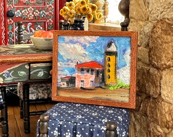 Dollhouse Miniature Oil Painting