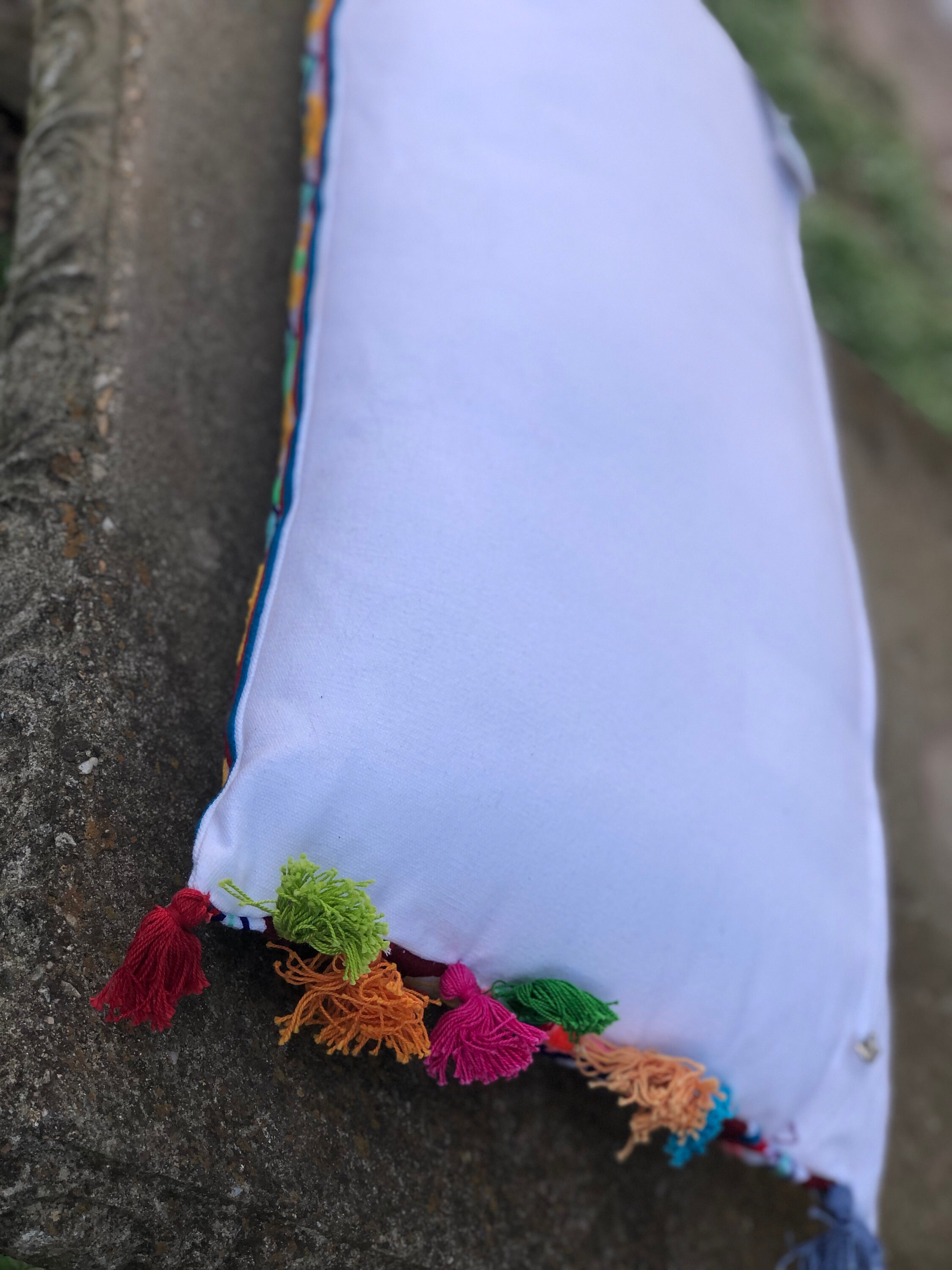 Karma living top embroidered pillows