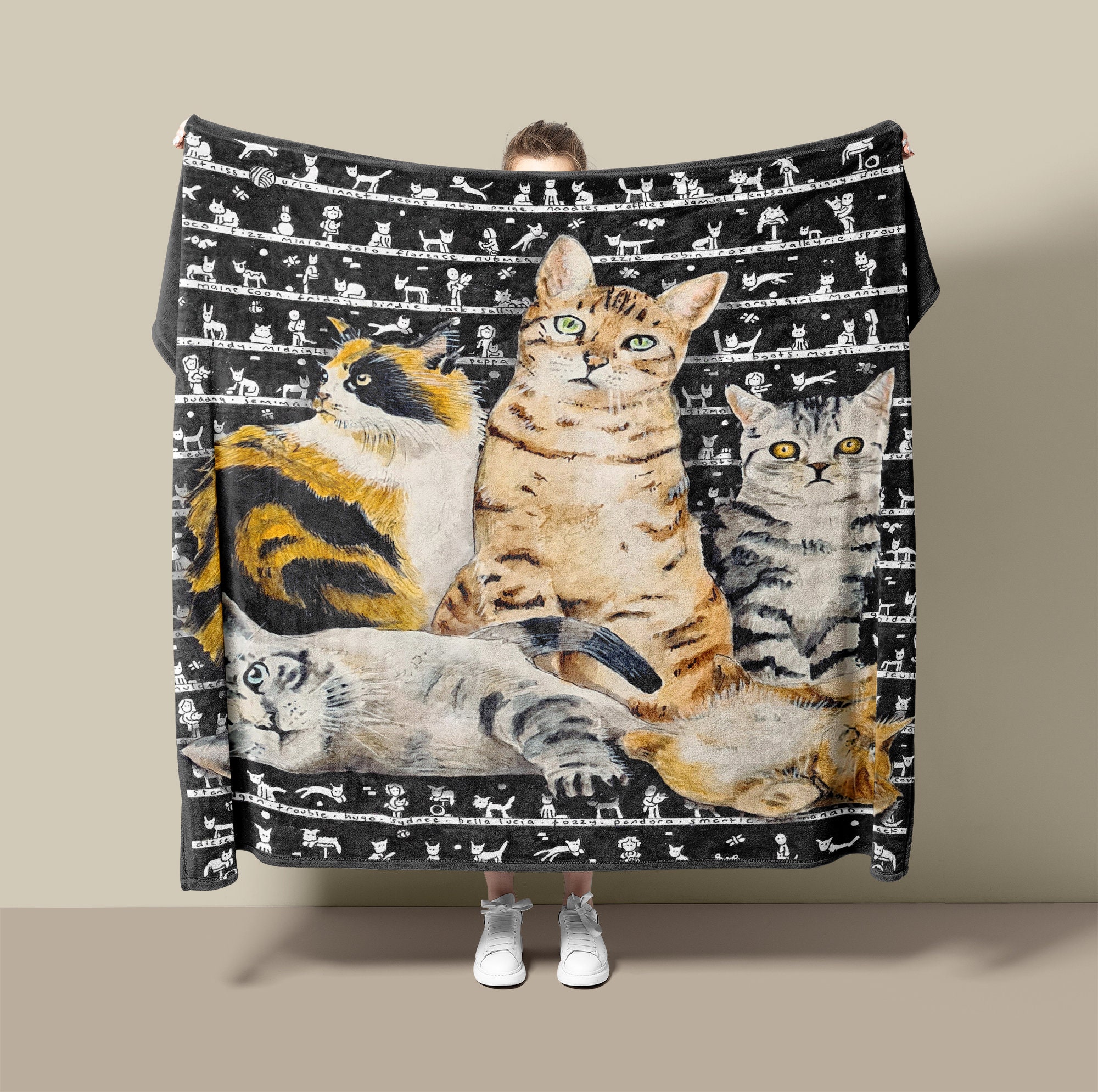 Blanket with cats new arrivals