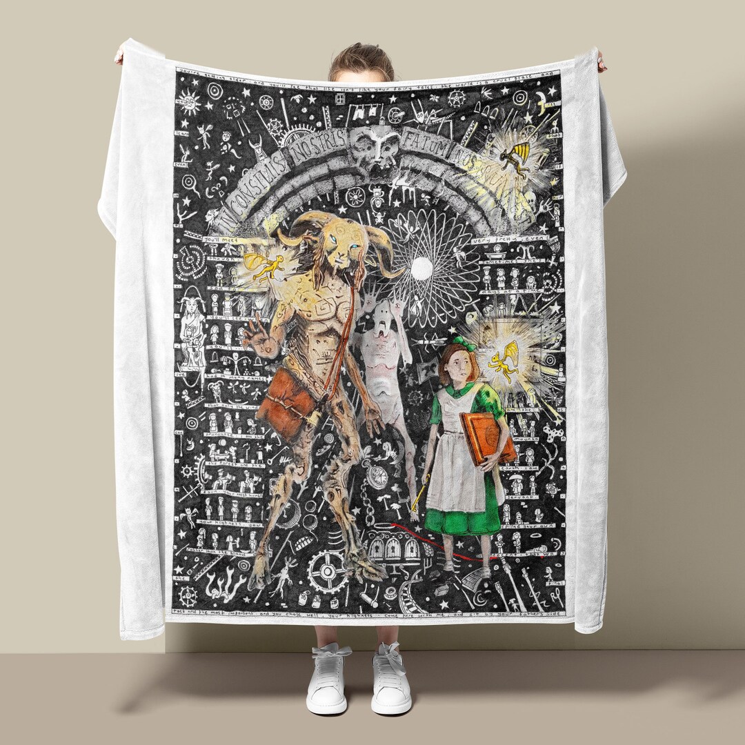 Pans Labyrinth Blanket, Pans Labyrinth Throw, Faun Throw, Fairytale
