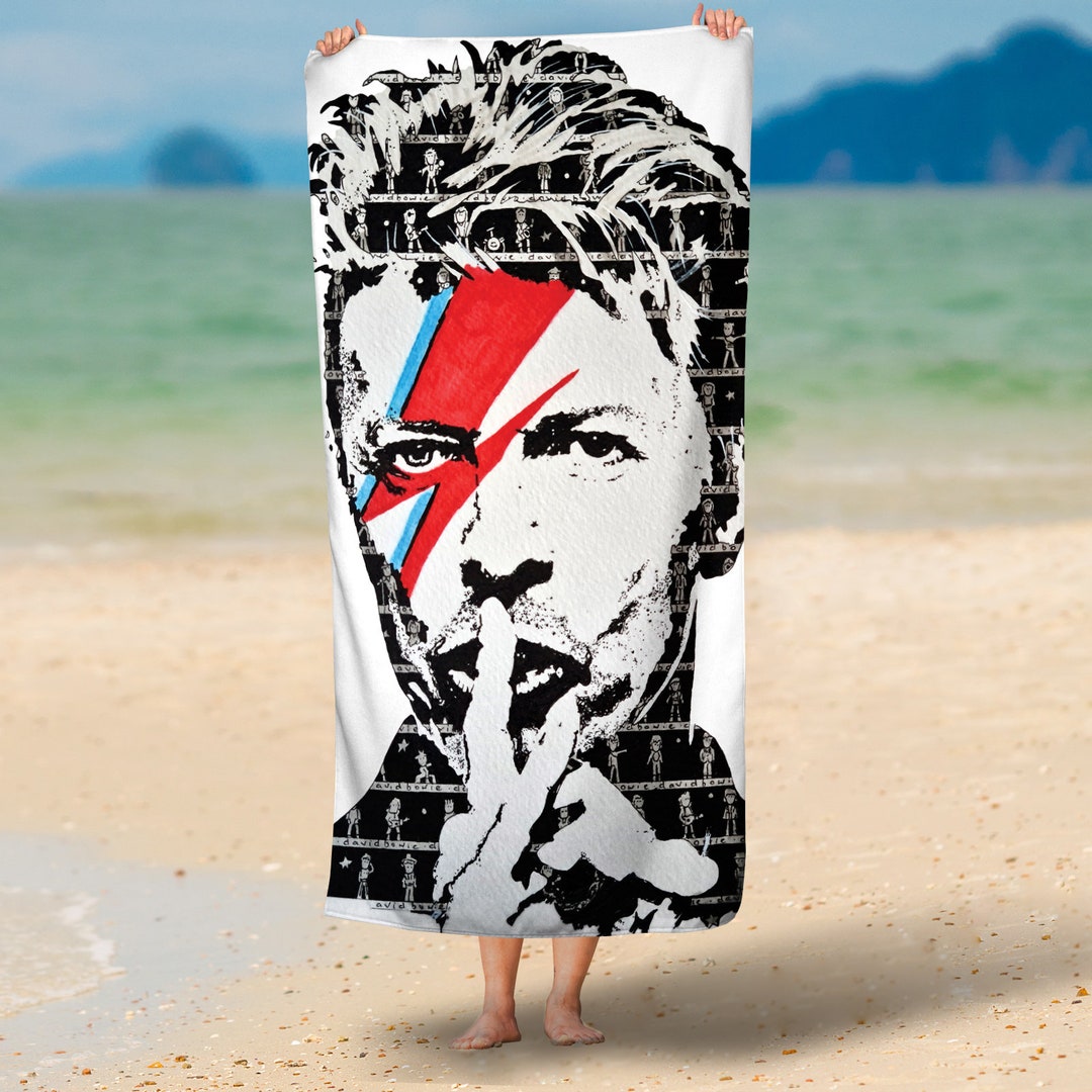 Bowie Beach Towel, David Bowie Gift, Ziggy Stardust, Bowie Decor
