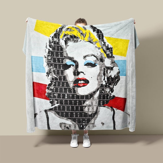 Marilyn Monroe Art Fleece Blanket Marilyn Monroe Pop Art Marilyn