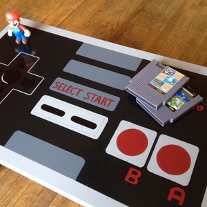 Custom Painted NES Nintendo Controller Coffee Table image 1