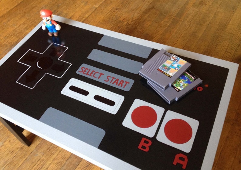 Custom Painted NES Nintendo Controller Coffee Table