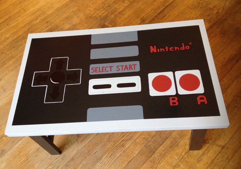 Custom Painted NES Nintendo Controller Coffee Table image 2