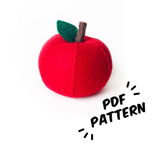 Beet PDF Felt Pattern Easy Play Food DIY Template & - Etsy