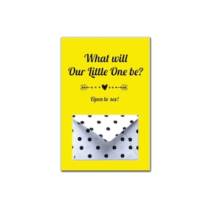 Juego de tarjetas imprimibles Baby Gender Reveal - Kit de anuncio para bebés - Polka Dots