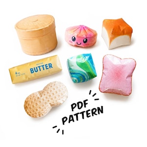 Paper Squishy Viral Collection, Easy Craft Instructions & Templates, Butter, Dumpling, Cube, Milk Toast, Peanut, Roll (PDF Download)