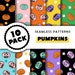 Printable Seamless Patterns -pumpkins Halloween - Digital Scrapbook ...