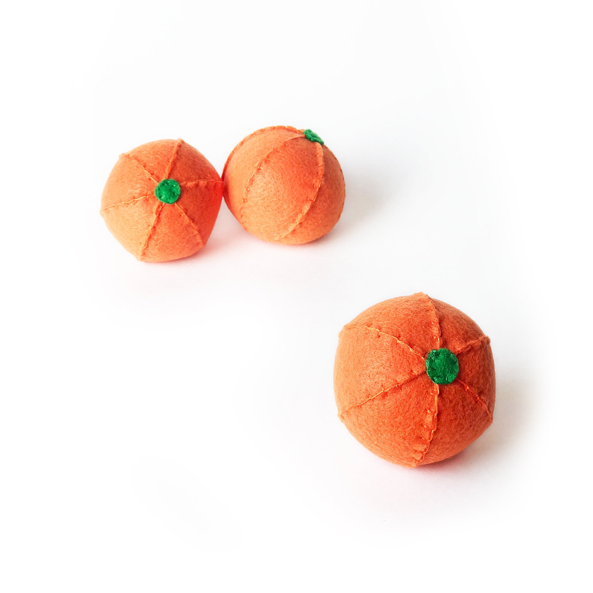 Orange PDF Felt Pattern - Easy Play Food DIY Template & Instructions ...