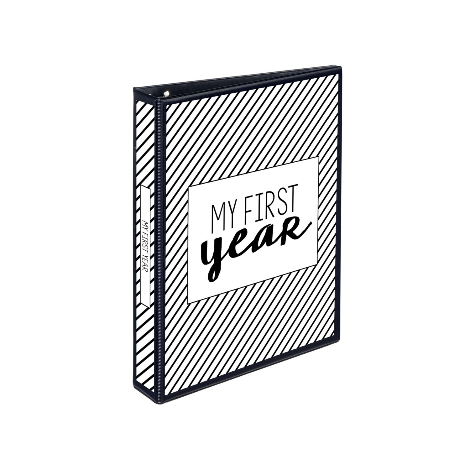 Printable Baby Book Black and White Shapes Baby's First Year Etsy