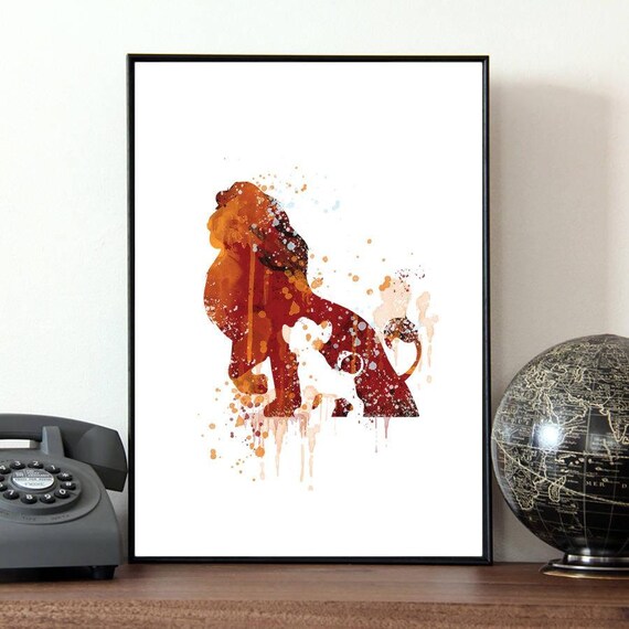 Lion King Baby Shower Lion King Nursery Lion King Favors Lion King Nursery Items Lion King Poster Nursery Art Bedroom Ideas Et213