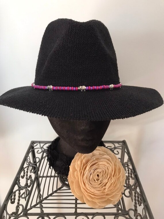 OOAK Pink/purple Elephant Hat Summer 