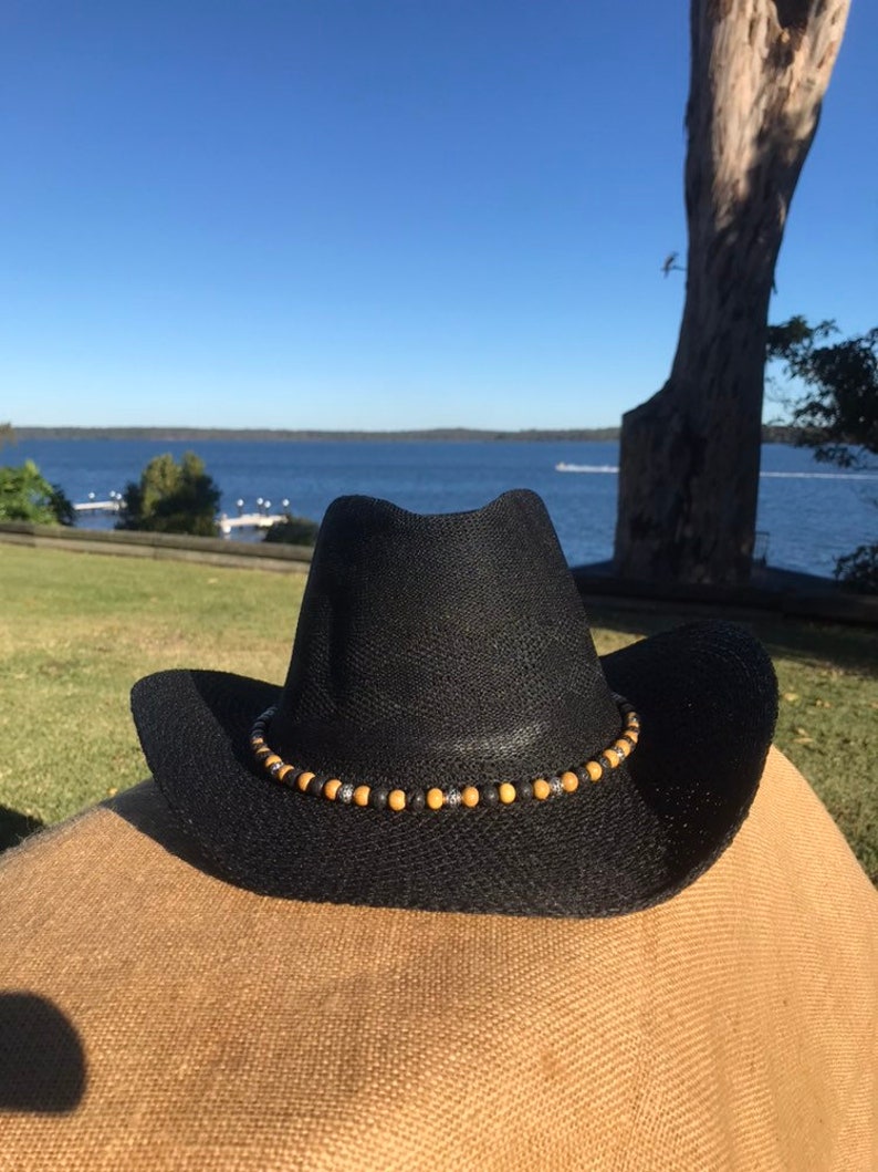 One of a kind black boho deep crown AU 