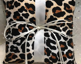 Animal Print Leopard Print wedding ring pillow ring bearer pillow Australian Made wedding pillow