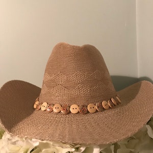 Aussie cowgirl black hat multicoloured bead band Australian western line dancing hat 21st 18th party festival rodeo Nashville cowboy