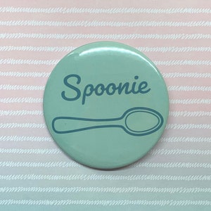 Spoonie Pin 2.25 / Salud mental, Enfermedad crónica, Discapacitado, Orgullo por discapacidad imagen 1