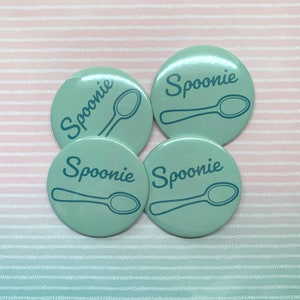 Spoonie Pin 2.25 / Salud mental, Enfermedad crónica, Discapacitado, Orgullo por discapacidad imagen 2