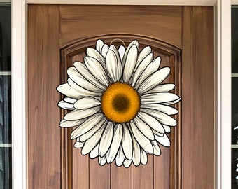 Front Door Decor | Spring Decor | Daisy Decor | Daisy Wreath | Door Hanger | Door Wreath | Housewarming Gift | Home Decor