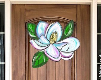 Front Door Decor | Louisiana Decor | Magnolia Decor | Magnolia Wreath | Door Hanger | Door Wreath | Housewarming Gift | Home Decor