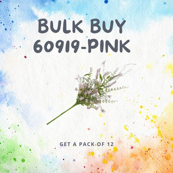 Bulk Buy of 60919 Pink, Spring Floral, Filler Floral for Wreaths