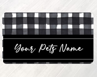 Personalized Pet Bowl Mats, Dog Lover Gift, Cat Lover Gift, Pet Gift, Pet Placemat, Water Bowl Mat, Food Bowl Rug