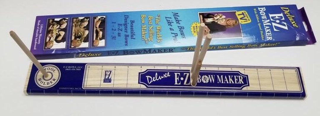 Deluxe EZ Bow Maker with Ribbon Rose Maker Attachment