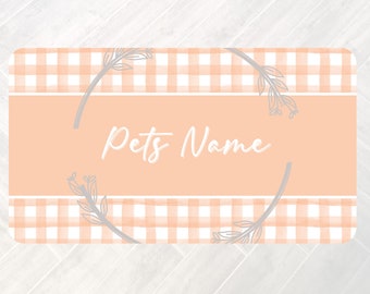 Personalized Pet Bowl Mats, Dog Lover Gift, Cat Lover Gift, Pet Gift, Pet Placemat, Water Bowl Mat, Food Bowl Rug