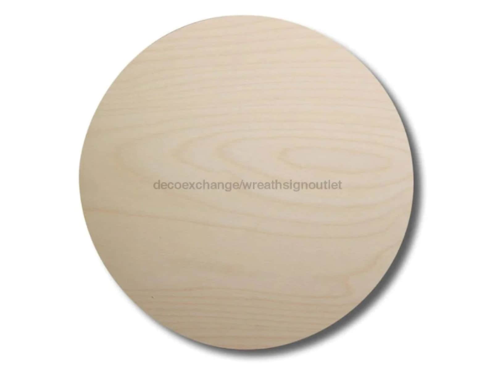 Unfinished Wood Circle - Wood Round Birch- DIY Craft Blank 1/4