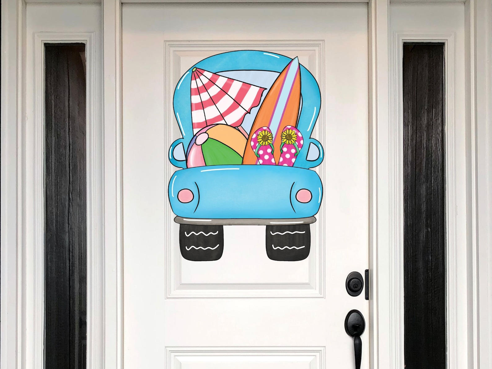 Summer Truck Door Decor