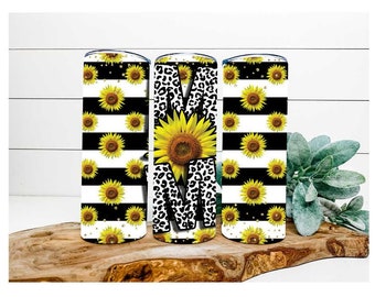 Sunflower Mom, 20 oz Skinny Tumbler DECOETUMBLER-159