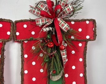 Christmas Decor for your Mantle, Christmas Wreath, Christmas Swag, Door hanger
