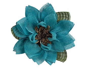 everyday wreath for front door, turquoise flower wreath, decoexchange