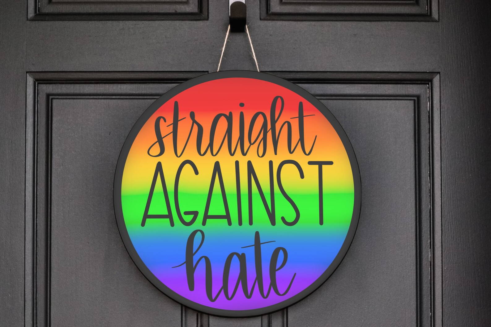 Pride Door Hanger Ally Door Hanger Pride Mom Door Hanger Etsy