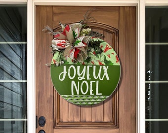 Front Door Decor, Cajun Christmas Sign, Louisiana Door Hanger, Door Wreath, Housewarming Gift, Cajun Gift, Cajun Christmas Decor
