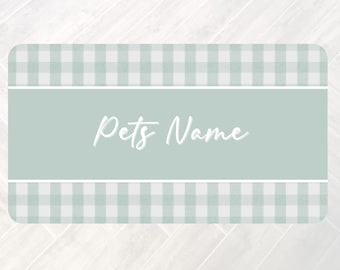 Personalized Pet Bowl Mats, Dog Lover Gift, Cat Lover Gift, Pet Gift, Pet Placemat, Water Bowl Mat, Food Bowl Rug