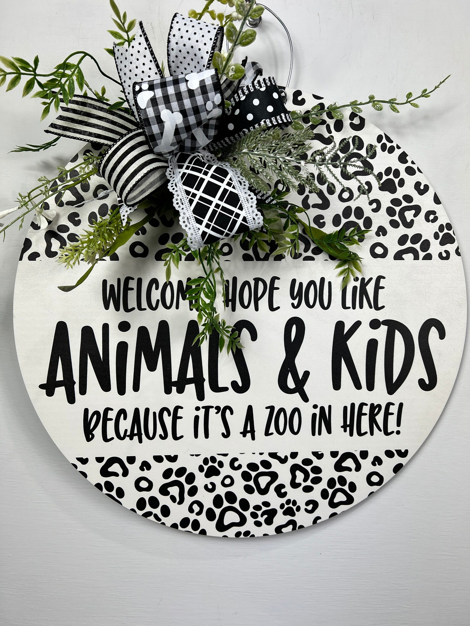 Funny Door Hanger Animal Print Door Hanger Door Hanger for - Etsy