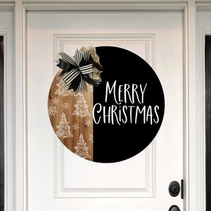 Christmas Front Door Decor, Merry Christmas, Christmas Wreath, Christmas Decor, Door Hanger, Door Wreath, Housewarming Gift