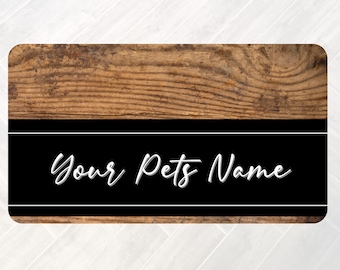 Personalized Pet Bowl Mats, Dog Lover Gift, Cat Lover Gift, Pet Gift, Pet Placemat, Water Bowl Mat, Food Bowl Rug